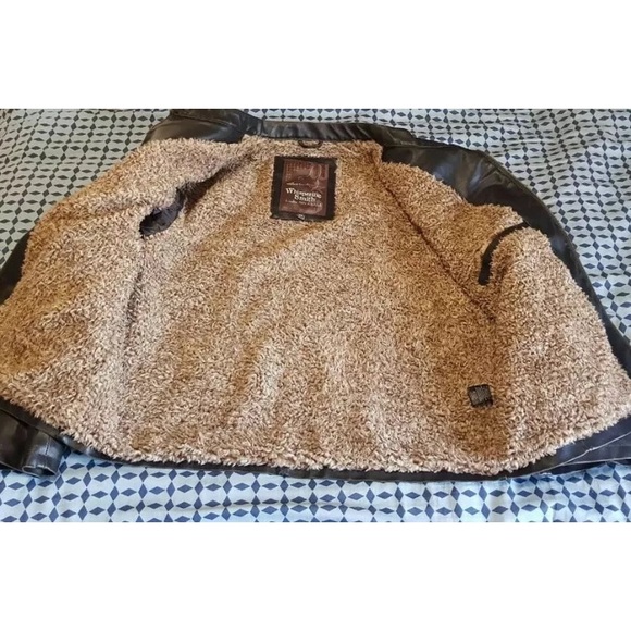 Whispering Smith Men’s Brown Biker Jacket 2XL mint condition like new - Picture 5 of 9